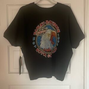 Madeworn HARLEY DAVIDSON 1903 SHORT SLEEVE SWEATSHIRT coal m distressed